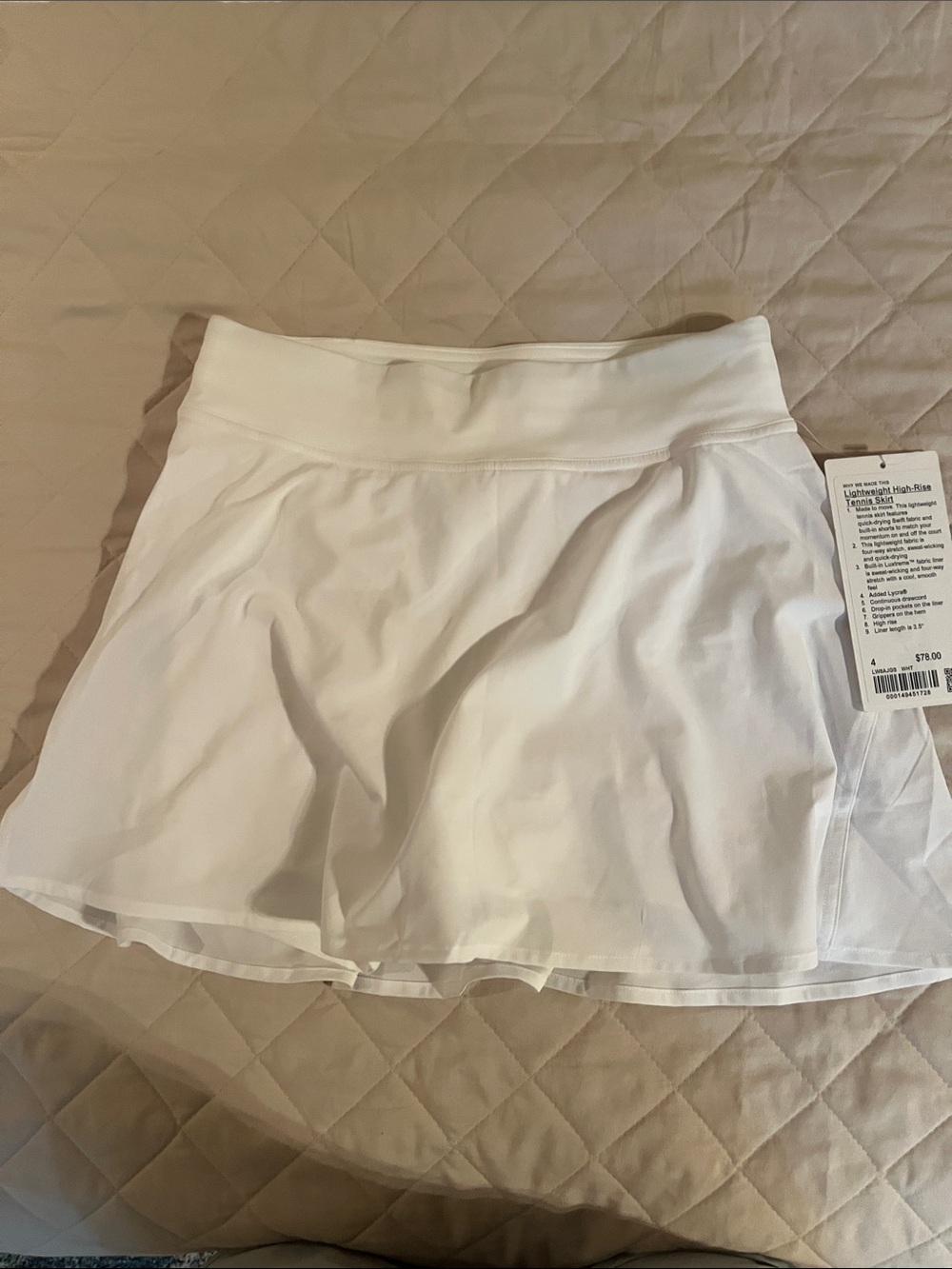 Lululemon tennis skirt. New with tags.